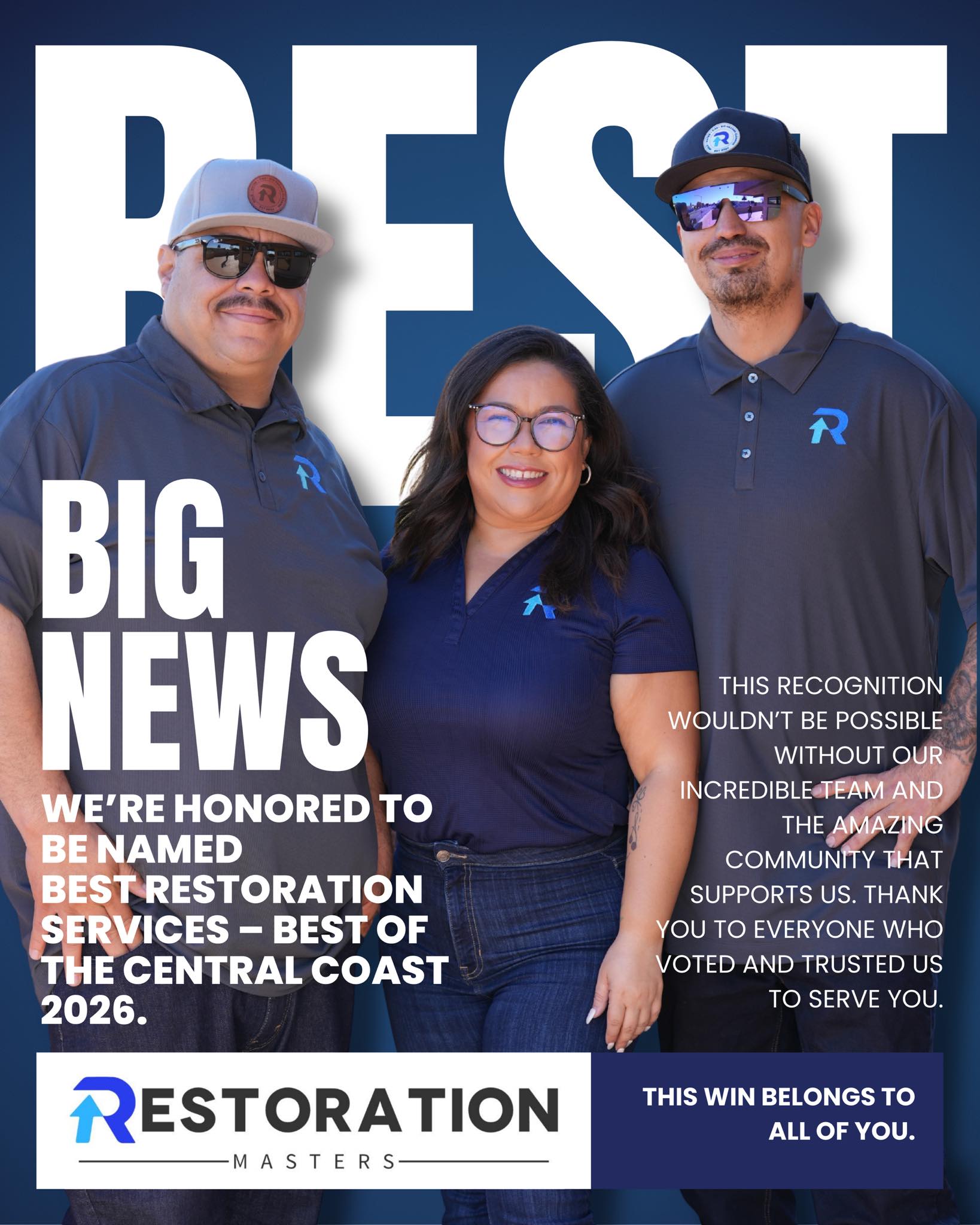 Best of the Central Coast 2026 – Gold Award – Restoration Masters