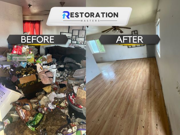 Hazmat & Biohazard Cleanup before and after